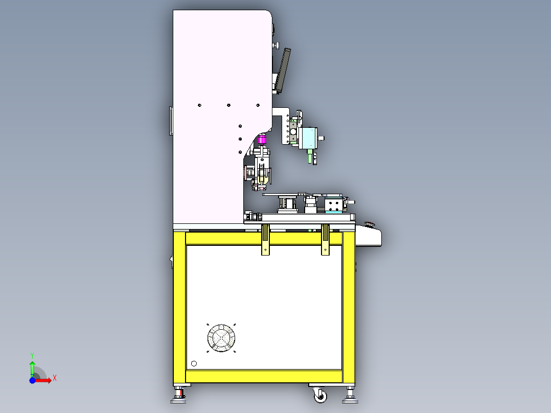全套热压机贴合机sw20可编辑前视图