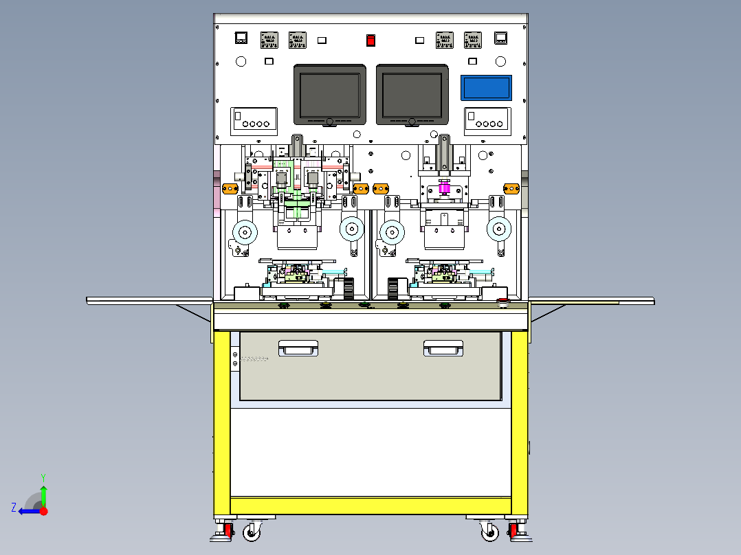 全套热压机贴合机sw20可编辑右视图