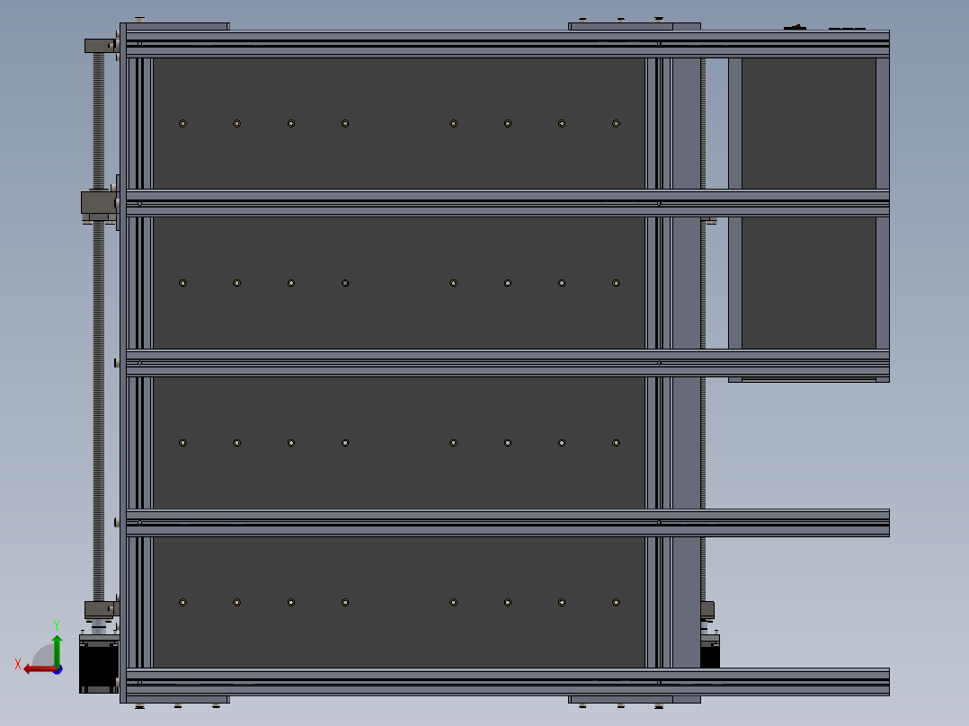3 轴雕刻机700x550x80mm后视图