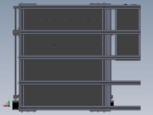 3 轴雕刻机700x550x80mm后视缩略图