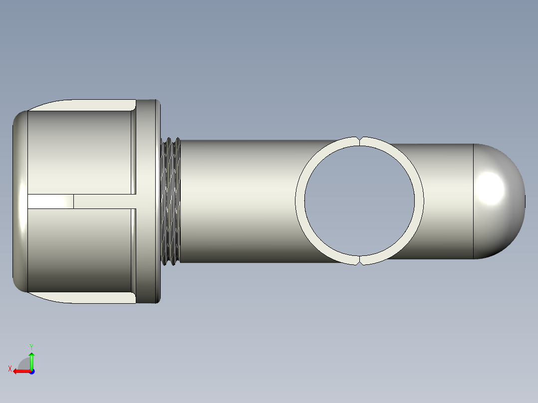 B3004340-1.25英寸分叉三通堵头后视图