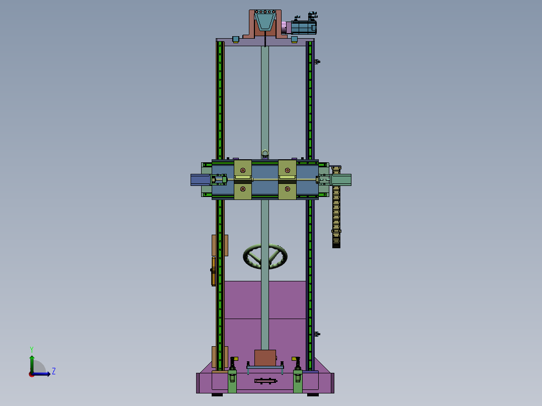 电动调节叉车左视图
