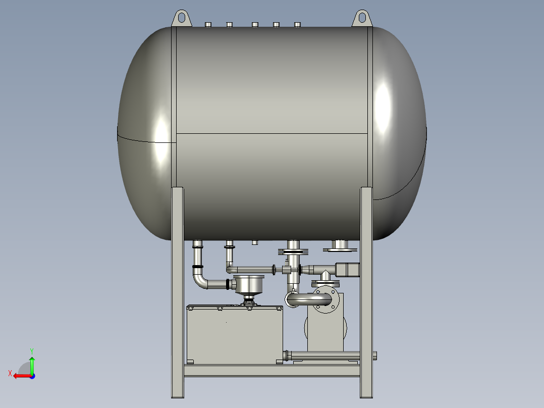 真空收集系统后视图
