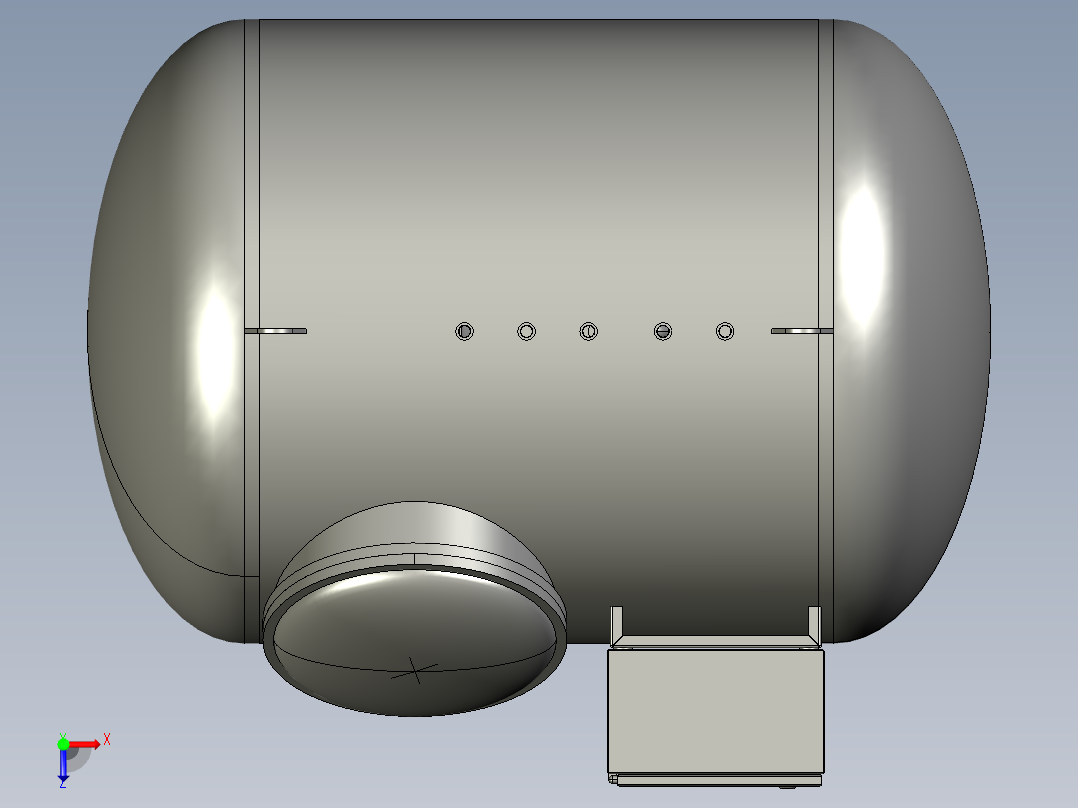真空收集系统俯视图