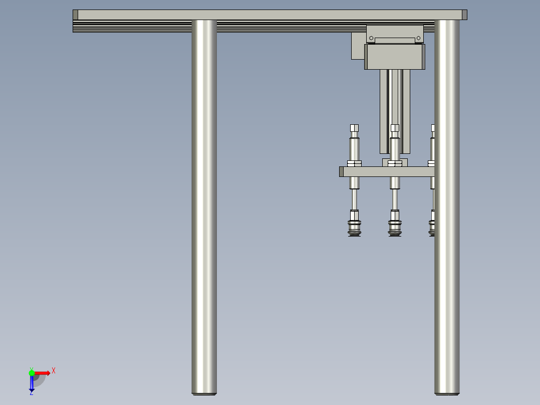 l-夹取机构俯视图