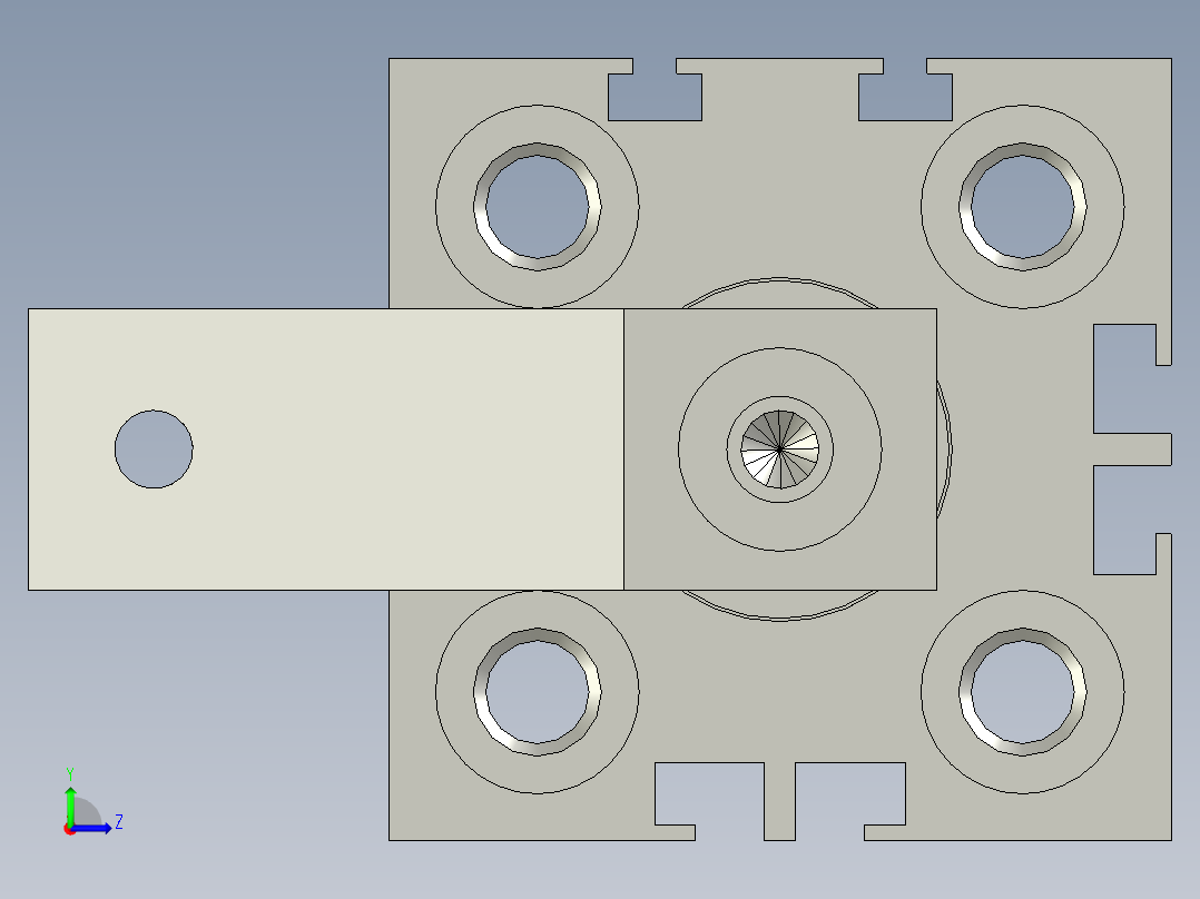 智能门房卡制造设备-QCK12X20装配体左视图