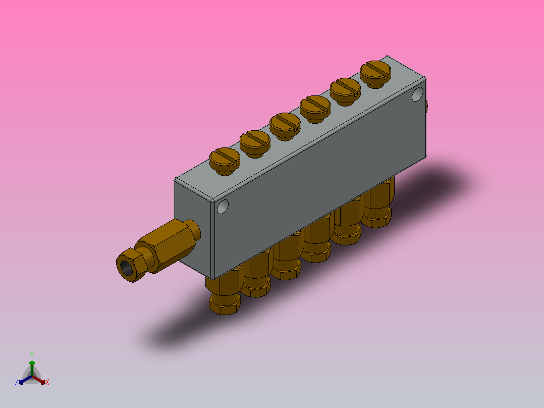 B型油量调整分配器[B-6 6 6]主视图