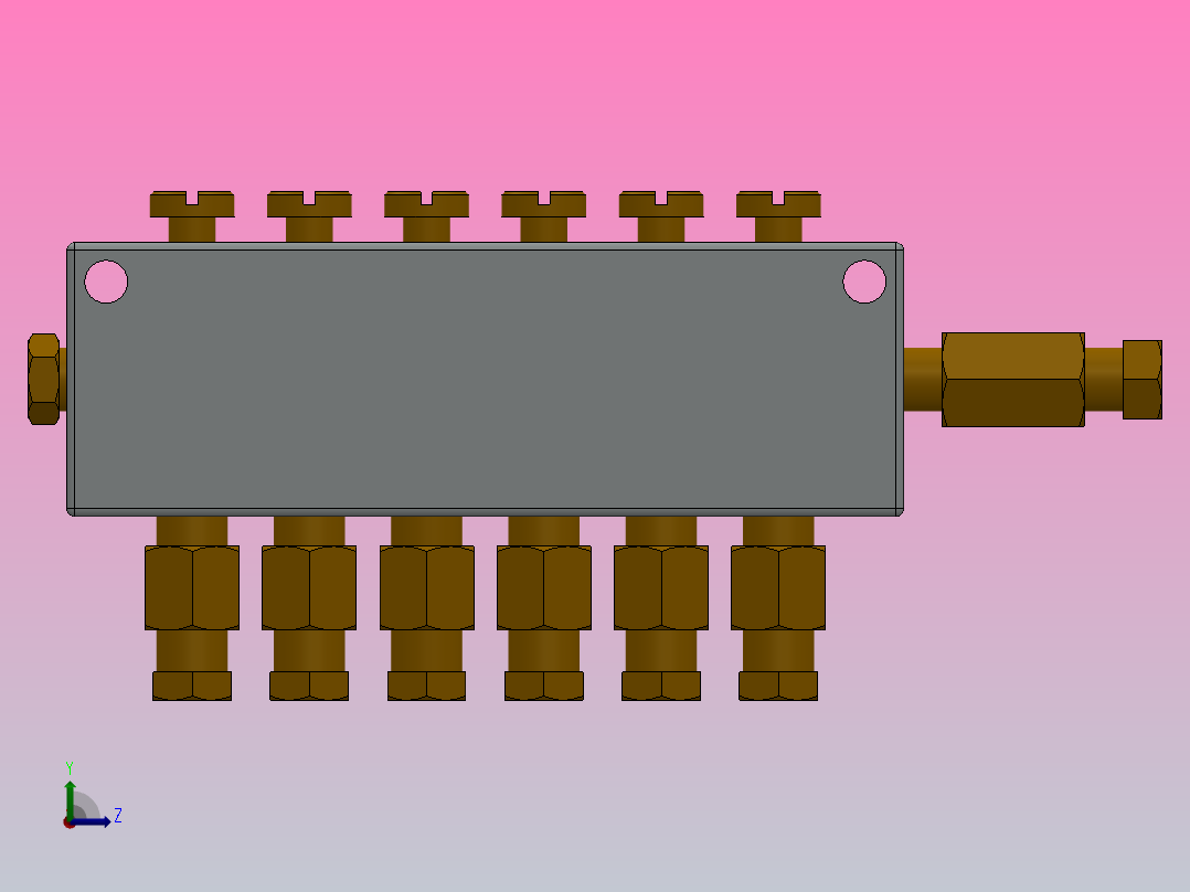 B型油量调整分配器[B-6 6 6]左视图