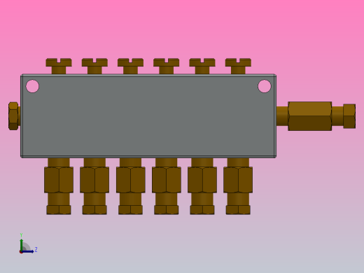 B型油量调整分配器[B-6 6 6]左视缩略图