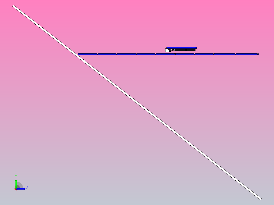 太阳能电池板清洁机器人左视图
