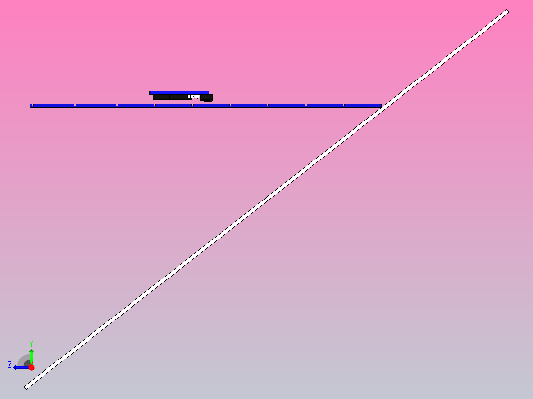 太阳能电池板清洁机器人右视图