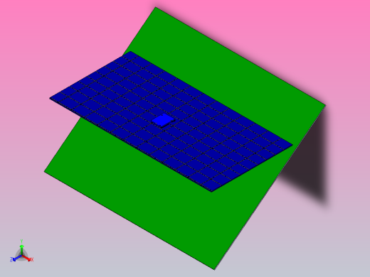 太阳能电池板清洁机器人正等轴测缩略图