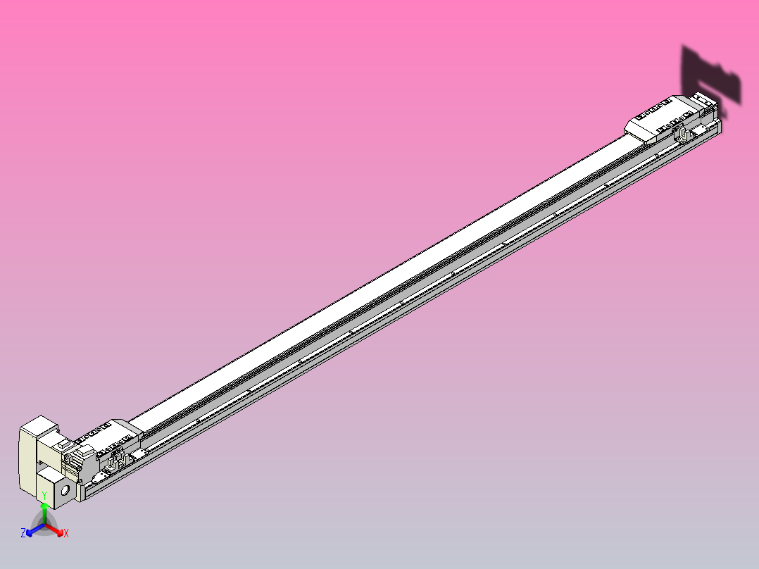 皮带直线轴双滑块型TPA-GCBS-50-P42-L475-LU-M10-N3主视图