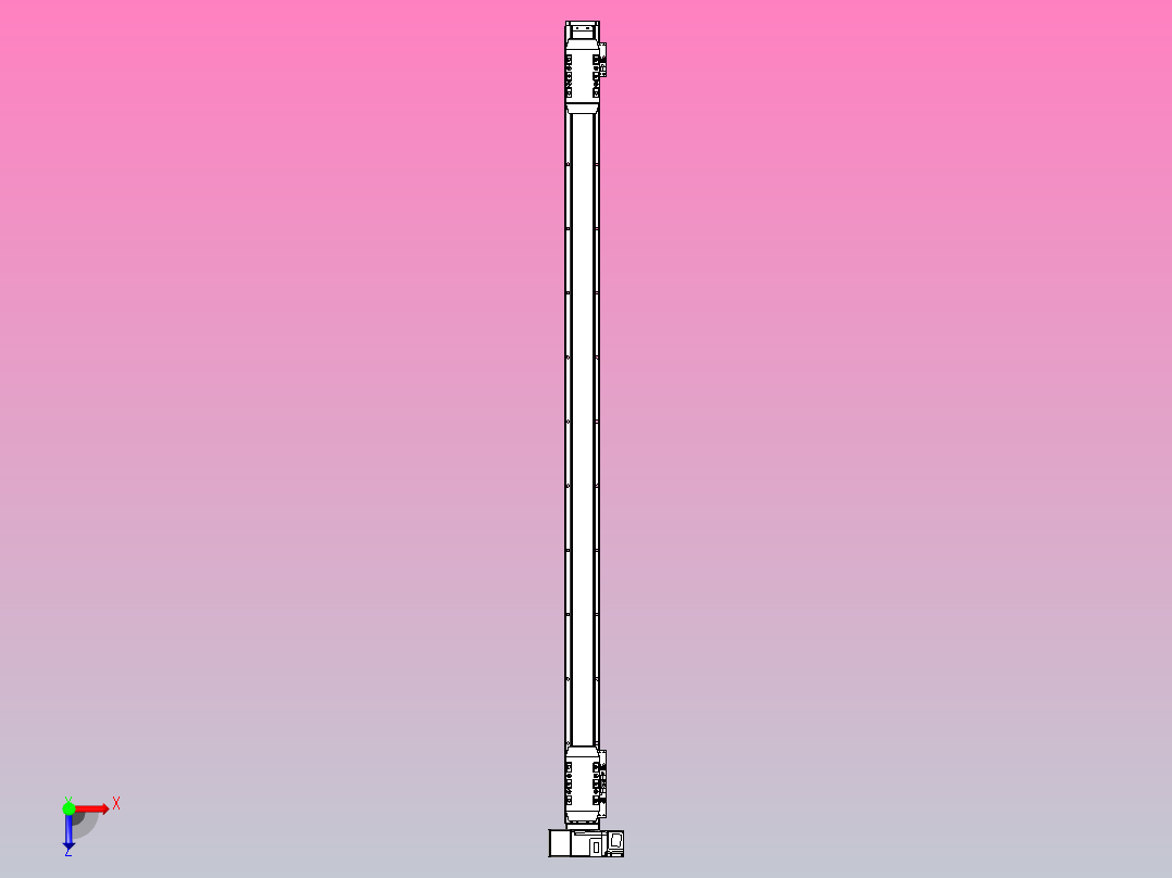 皮带直线轴双滑块型TPA-GCBS-50-P42-L475-LU-M10-N3俯视图