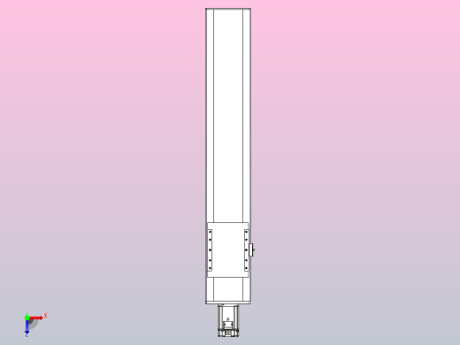 滚珠丝杠直线轴带导轨全封闭TPA-HCR-175D-2510C-L800-M-Y-P75-N3俯视缩略图