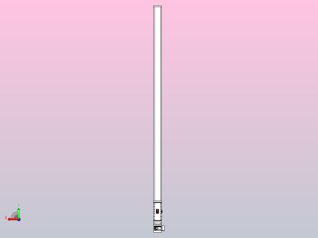 伺服电机集成皮带传动直线执行器TPA-OCB-140-256-L3150-RU-P75-N3后视图