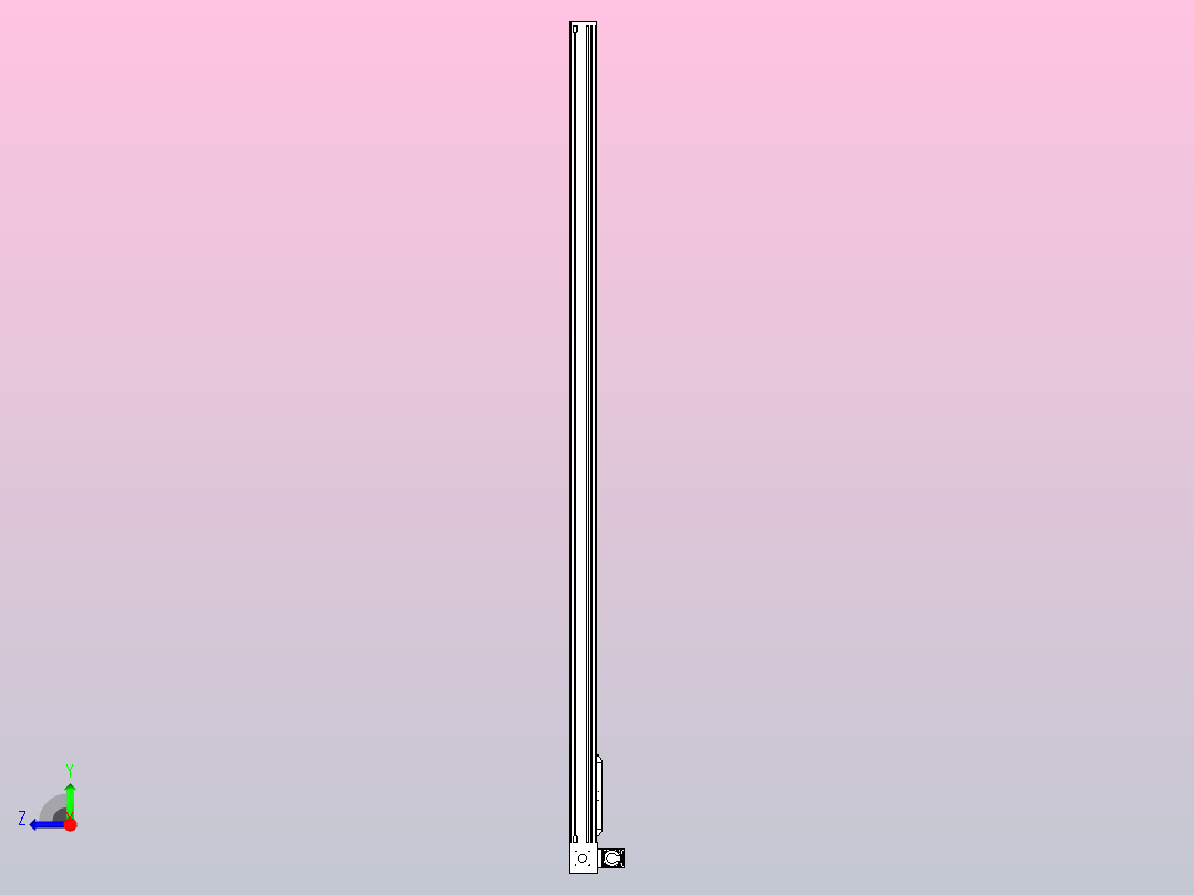 伺服电机集成皮带传动直线执行器TPA-OCB-140-256-L3150-RU-P75-N3右视图