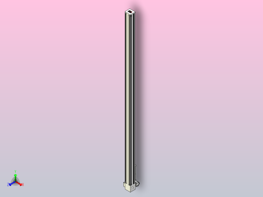 伺服电机集成皮带传动直线执行器TPA-OCB-140-256-L3150-RU-P75-N3正等轴测缩略图