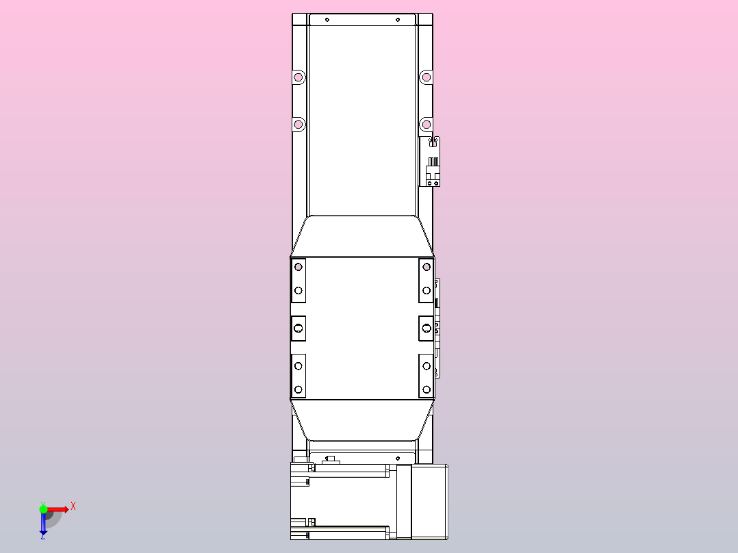 机器人皮带驱动直线轴TPA-GCB-150-P80-L150-RU-M75-N3俯视图