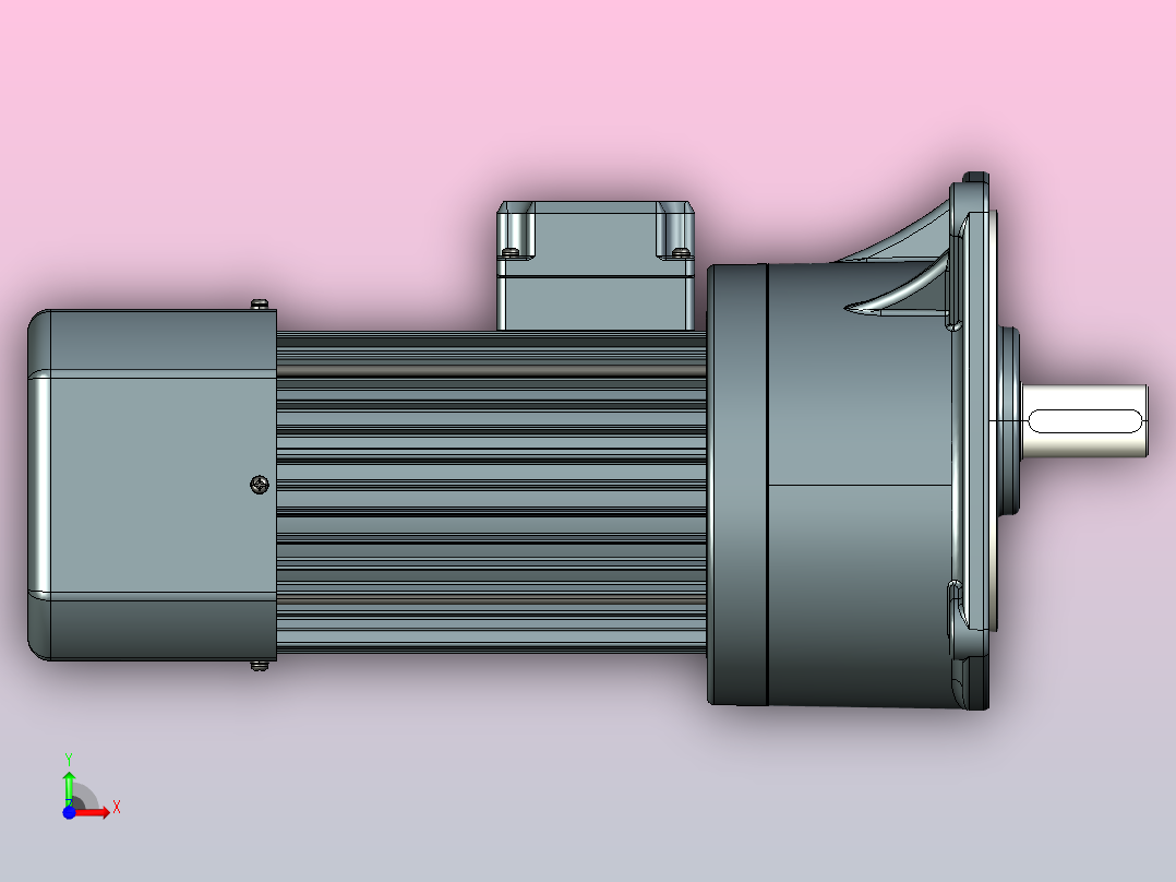 变频减速电机f1500v01-R前视图