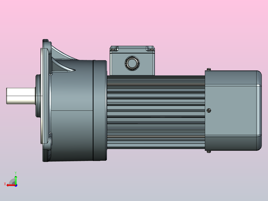 变频减速电机f1500v01-R后视图