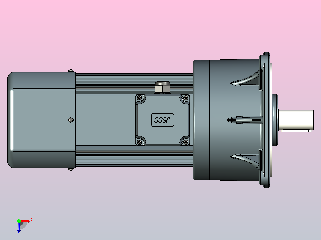 变频减速电机f1500v01-R俯视图
