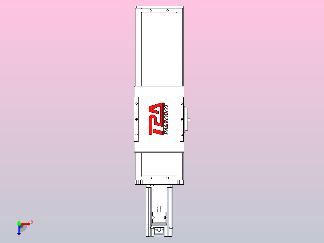滚珠丝杠直线轴带导轨全封闭TPA-HCR-110D-1610C-L150-M-C-P40-N3俯视图
