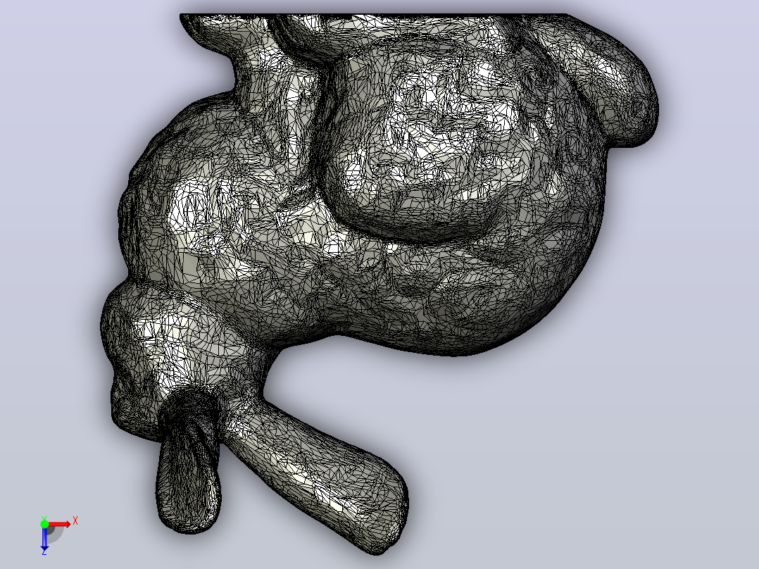 FLATFOOT_StanfordBunny_jmil_HIGH_RES_Smoothed.stl俯视图