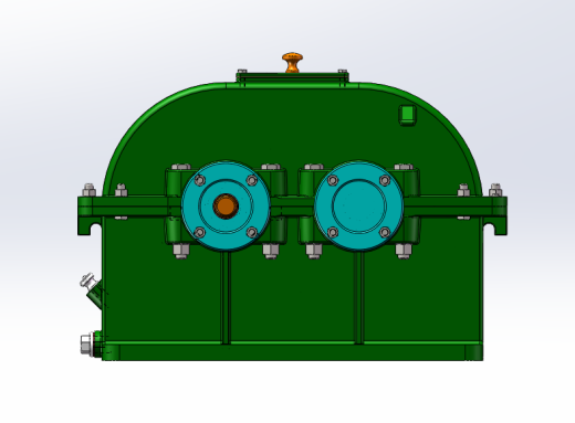 二级同轴减速器设计（SW+CAD）缩略图