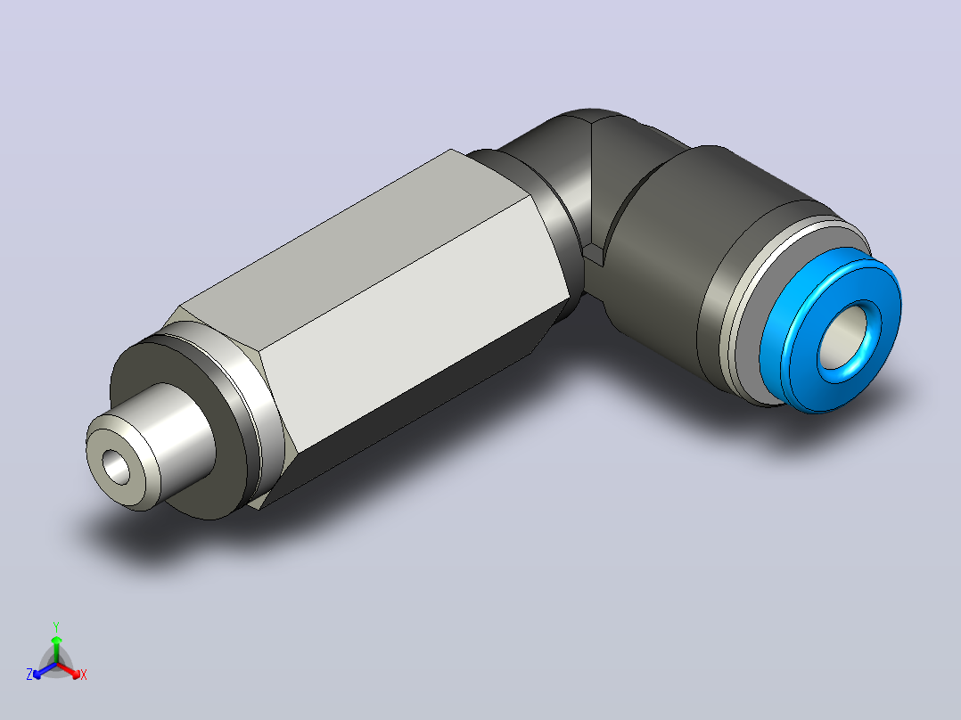 快插接头QSMLL-M3-2主视图