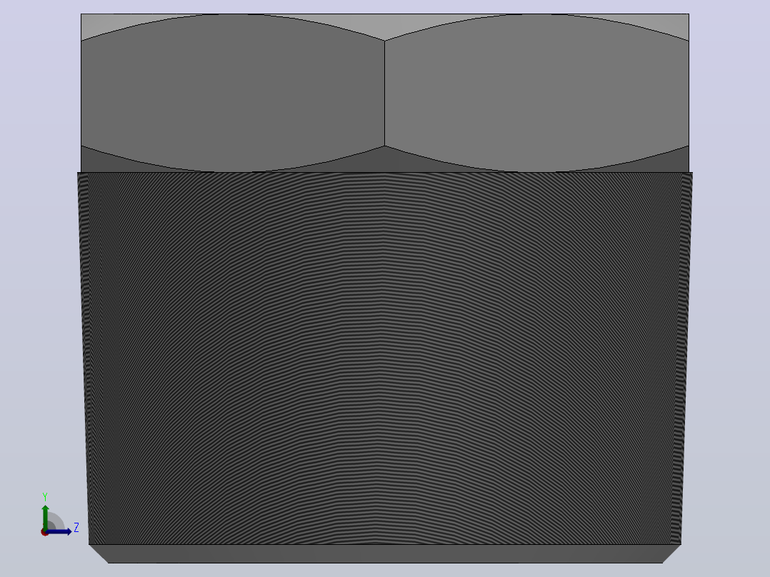 IBZ 外六角堵头过渡接头_IBZ-04左视图