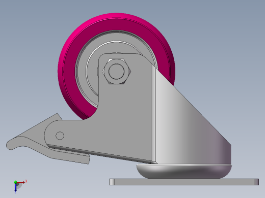 万向脚轮俯视缩略图