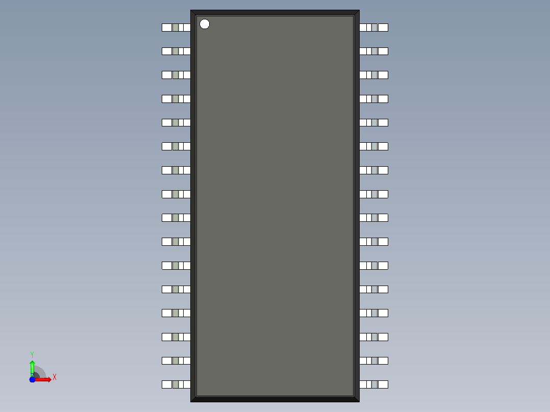 106x SOIC 封装（小外形集成电路）SOIC127P1199X264-32N前视图