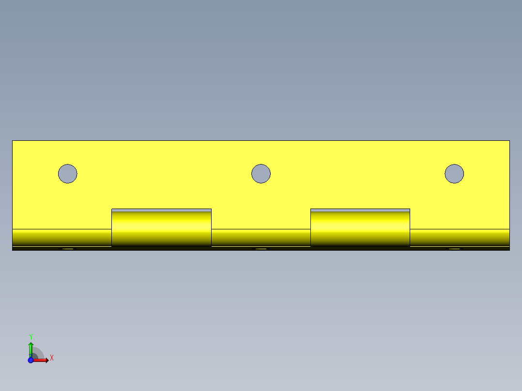 2级打开门前视图