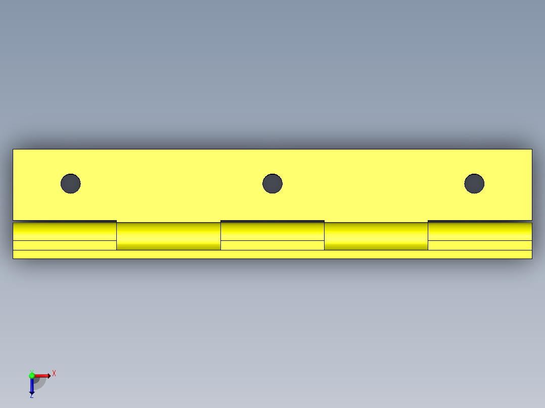 2级打开门俯视图