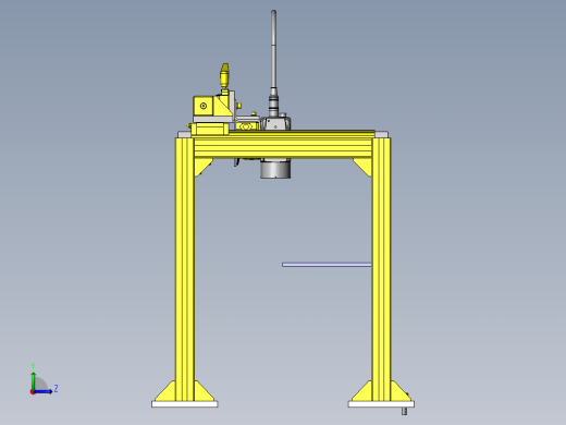 读码器定位机构左视缩略图