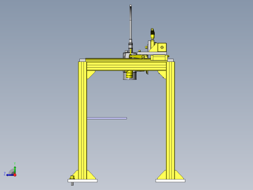 读码器定位机构右视缩略图