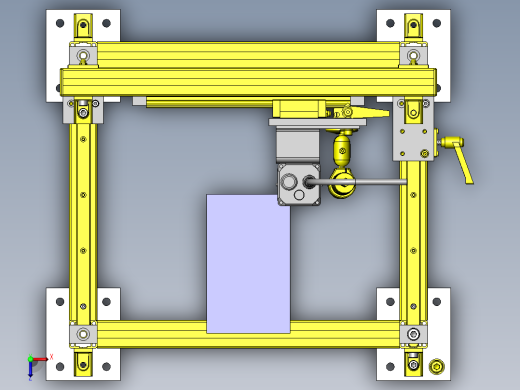 读码器定位机构俯视缩略图