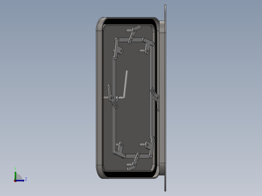 密门防水门结构左视缩略图