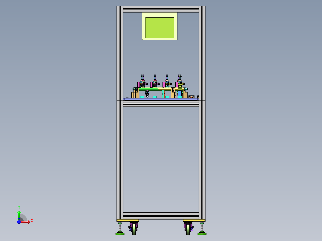 固定夹钳测试拉力设备sw17前视图