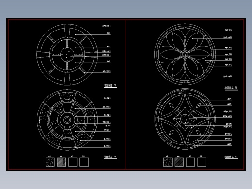 室内装修图库-地面拼花-726-727