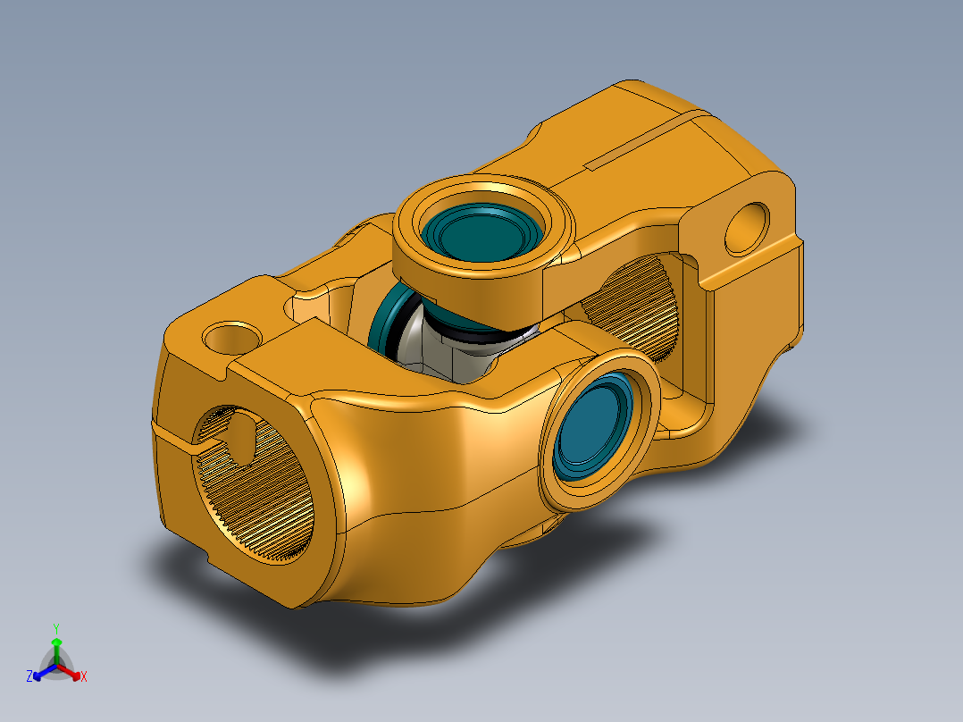 万向联轴器02正等轴测图