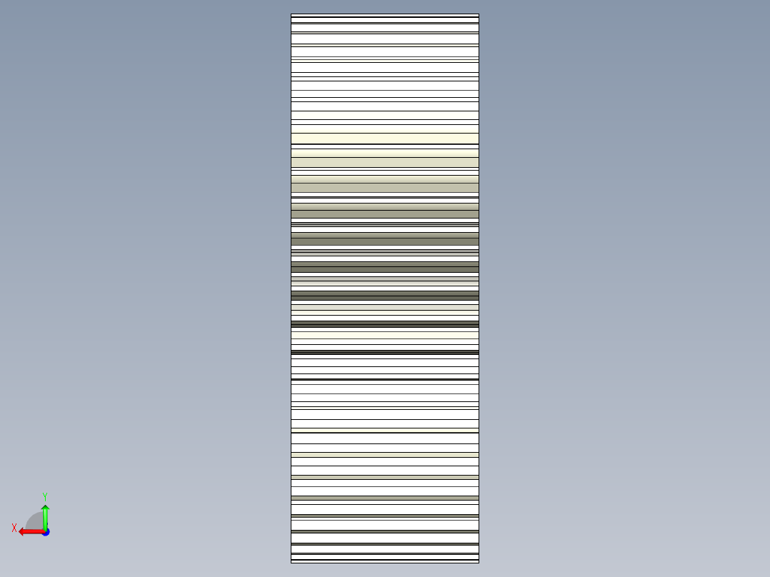 大圆柱齿轮后视图
