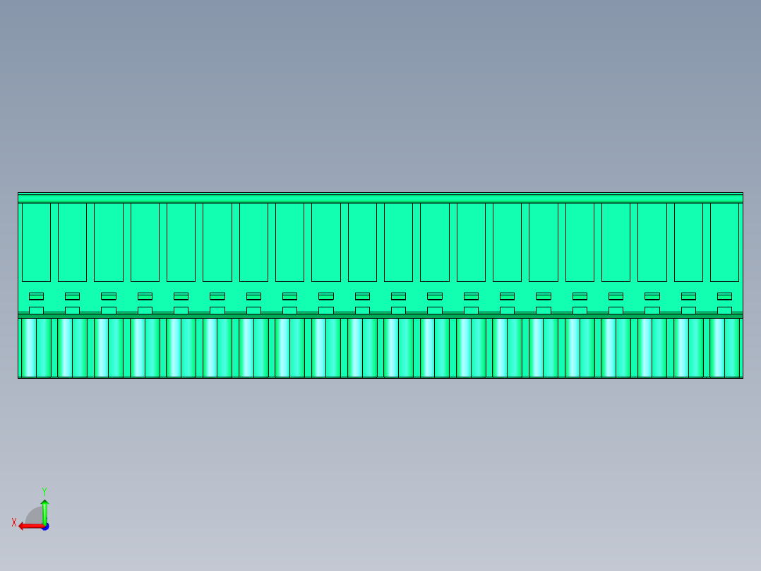 DEGSON 2EDG 系列 5.08mm 可插拔接线端子组-2EDGKA-5.08-20P-14-00AH后视图