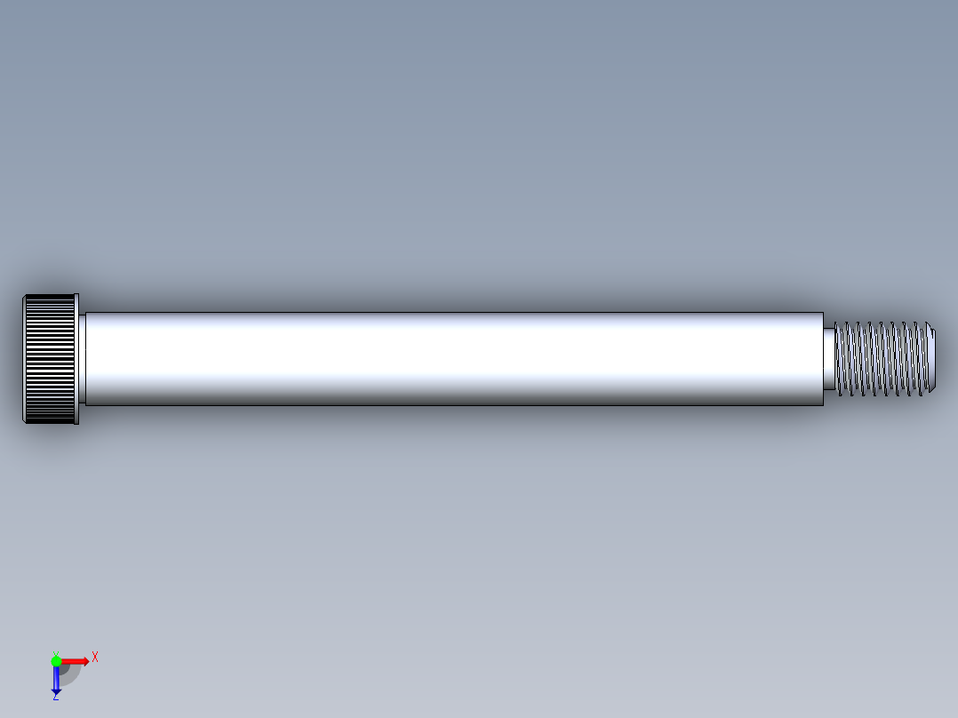 内六角螺螺栓-SB 0.500-13 x5俯视图