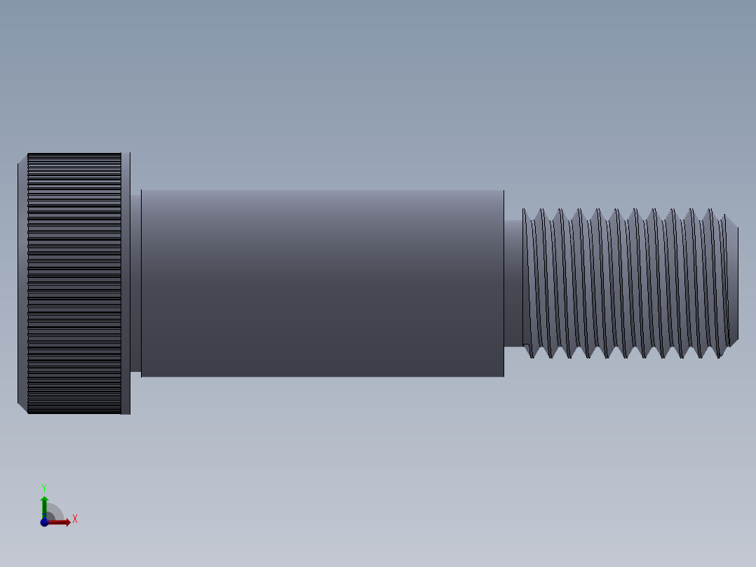 公制SH螺栓选择（DME）-SB DME PM16 x40.SLDPRT前视图