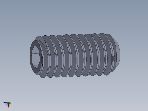 UNC 平头紧定螺钉-UNC SET SCREW 0.3125 x0.625.SLDPRT