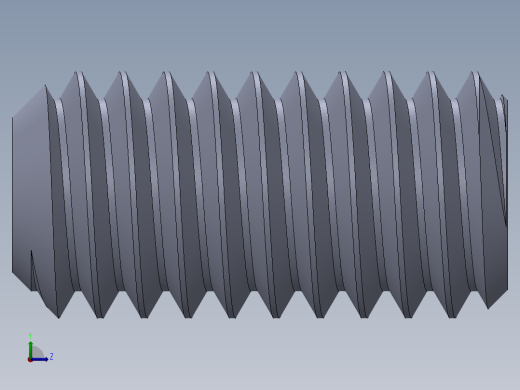 UNC 平头紧定螺钉-UNC SET SCREW 0.3125 x0.625.SLDPRT左视缩略图