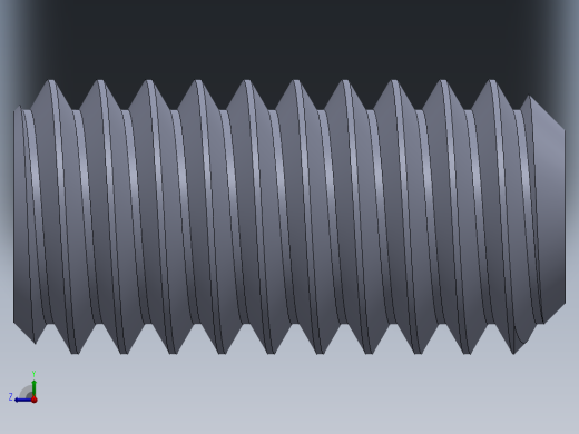 UNC 平头紧定螺钉-UNC SET SCREW 0.3125 x0.625.SLDPRT右视缩略图