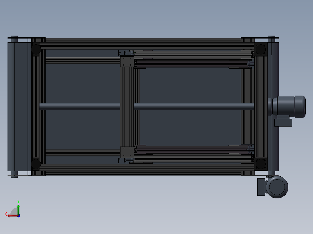 微型传送带后视图